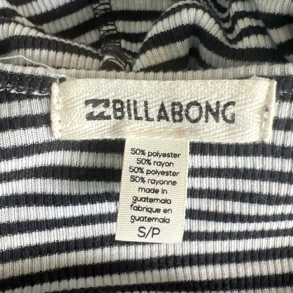 Billabong Same Love Black and White Striped Skater Dress Women's Small - Picture 7 of 10